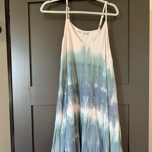Spaghetti strap tie dye dress